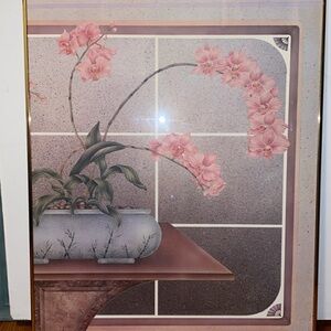 Vintage 1980s Floral Art Print